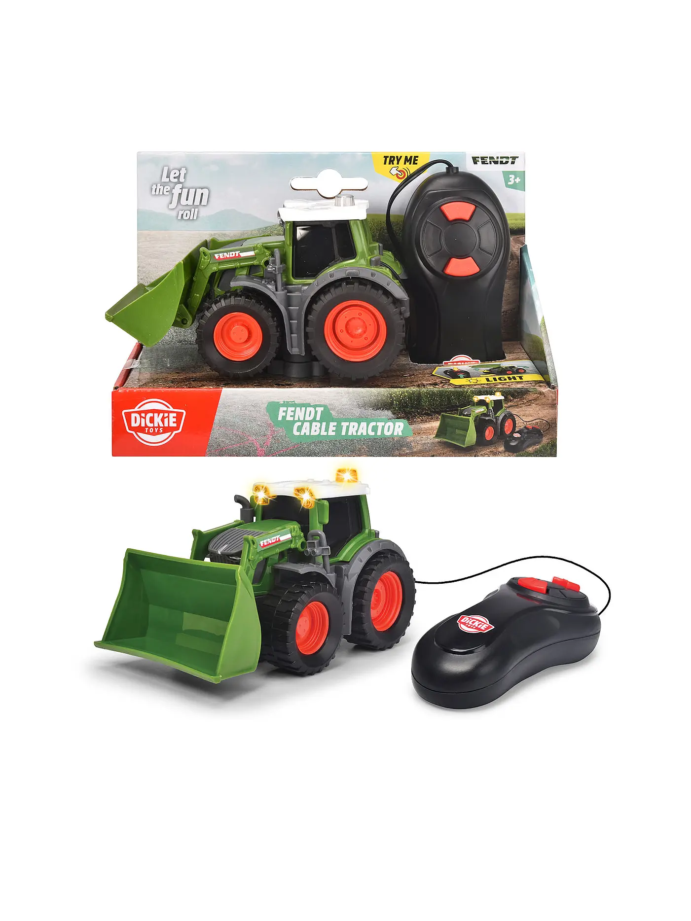 DICKIE | Cable Fendt Tractor 14cm | 